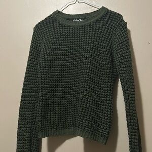 cute y2k green/black sweater